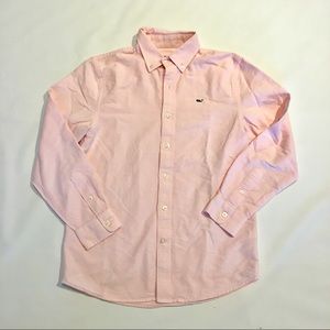 Vineyard Vines Boys Oxford long sleeve pink shirt